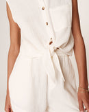 Tied Shirt Ecru Licorice