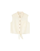 Tied Shirt Ecru Licorice