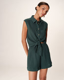 Camisa Anudada Esmeralda Regaliz