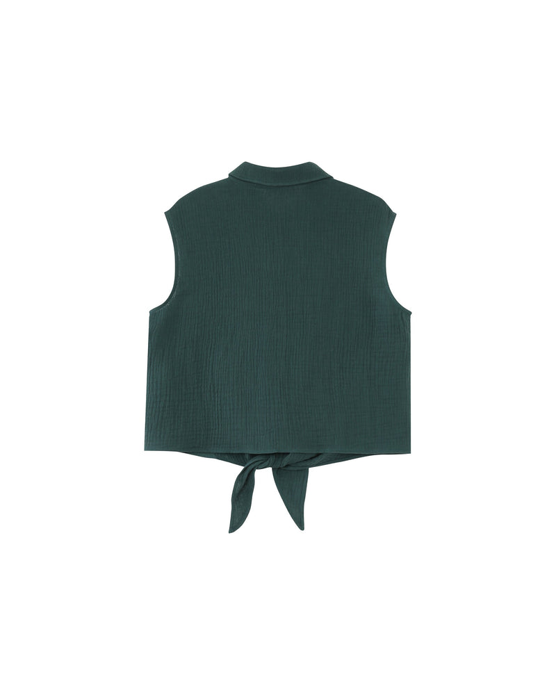 Camisa Anudada Esmeralda Regaliz
