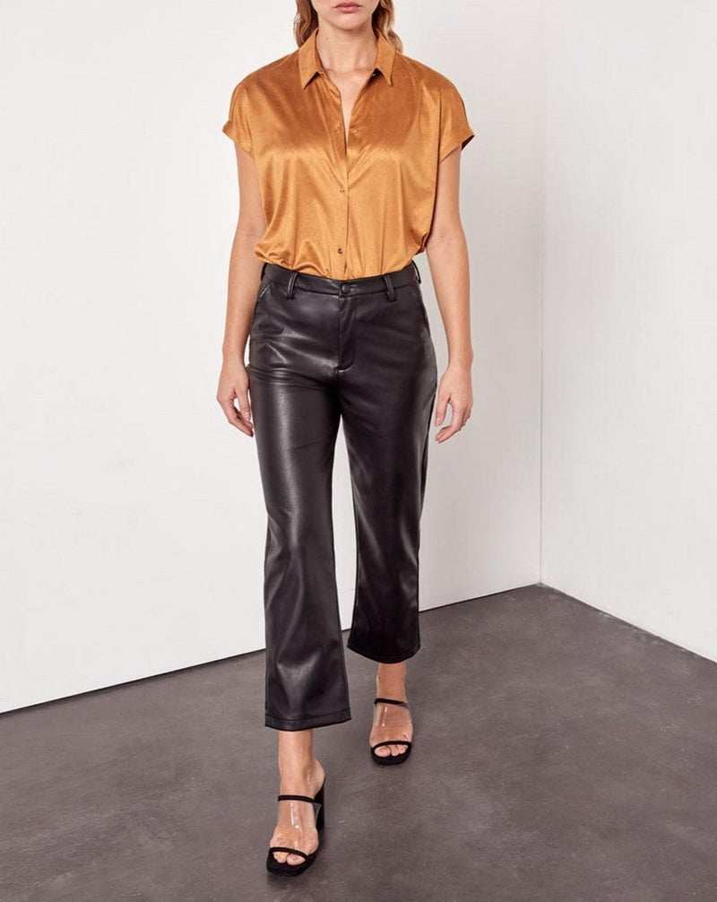 Pantalón chino capri Sandy de talle alto - Black Rock - Mujer