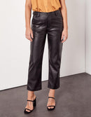 Pantalón chino capri Sandy de talle alto - Black Rock - Mujer