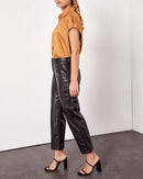 Pantalón chino capri Sandy de talle alto - Black Rock - Mujer