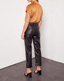 Pantalón chino capri Sandy de talle alto - Black Rock - Mujer