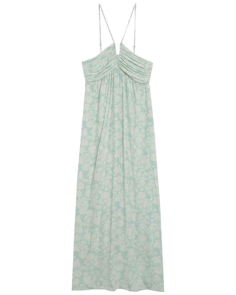 Vestido largo de reina - Verde
