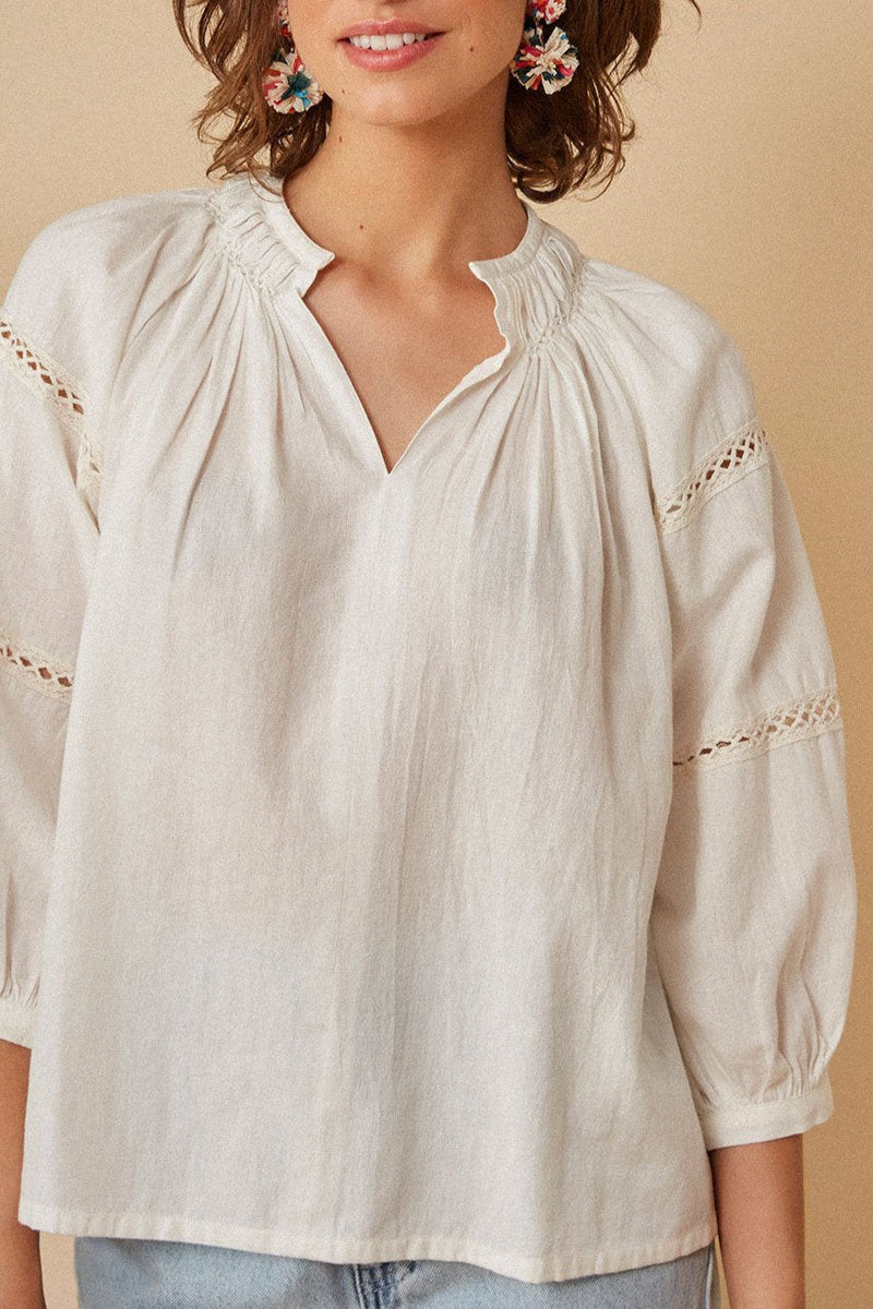 Renissa Blouse - Ecru