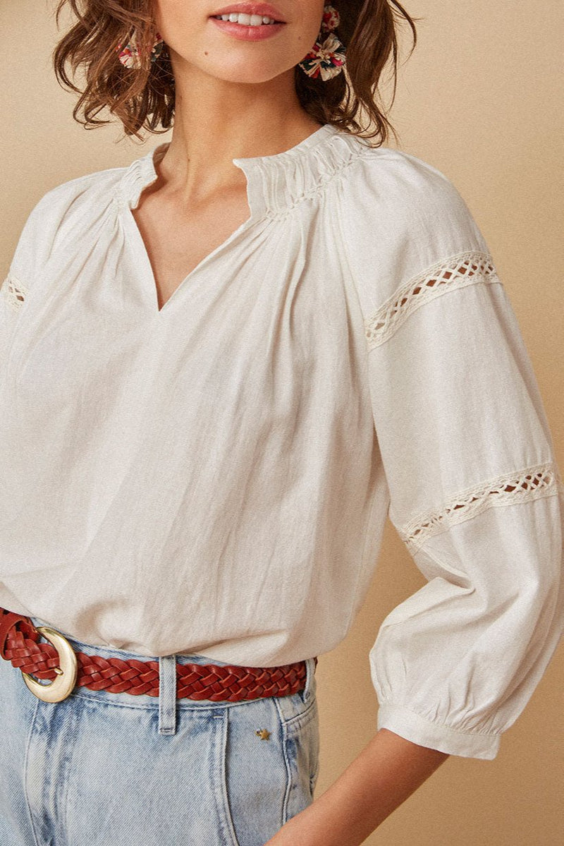 Renissa Blouse - Ecru