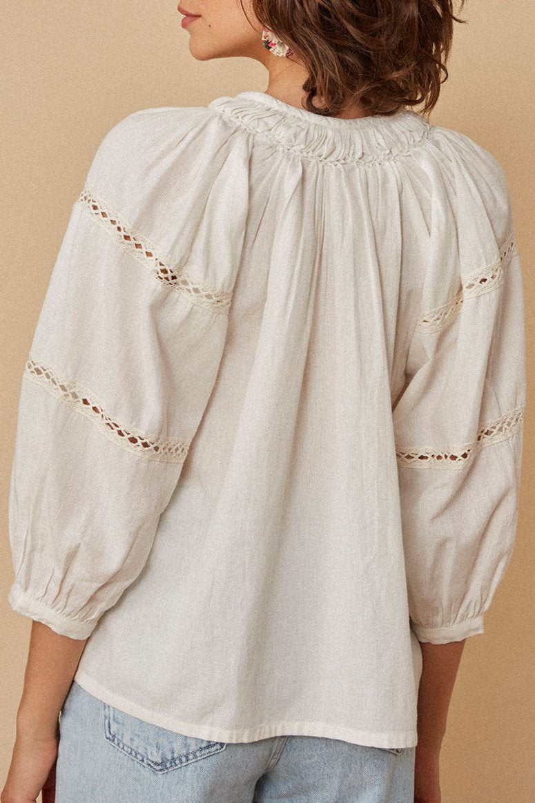 Renissa Blouse - Ecru