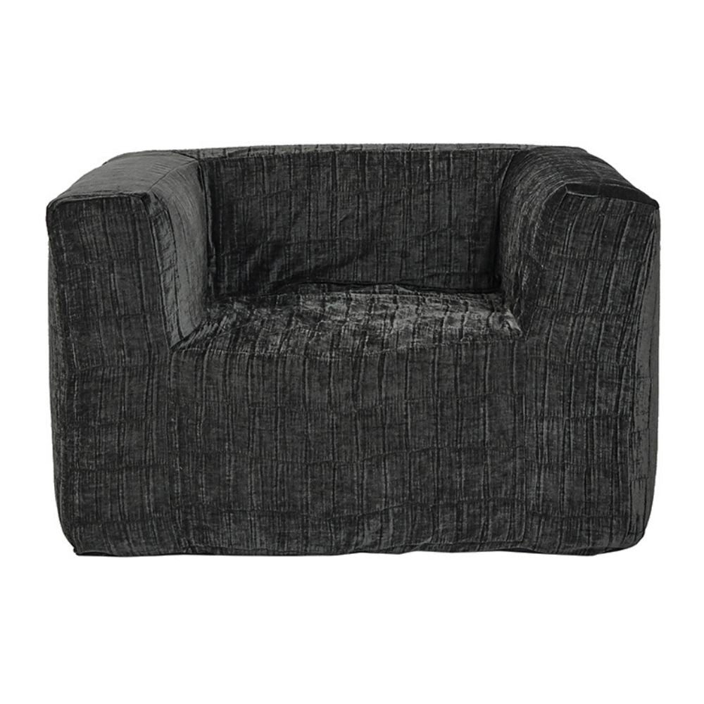 Velvet Armchair - Black