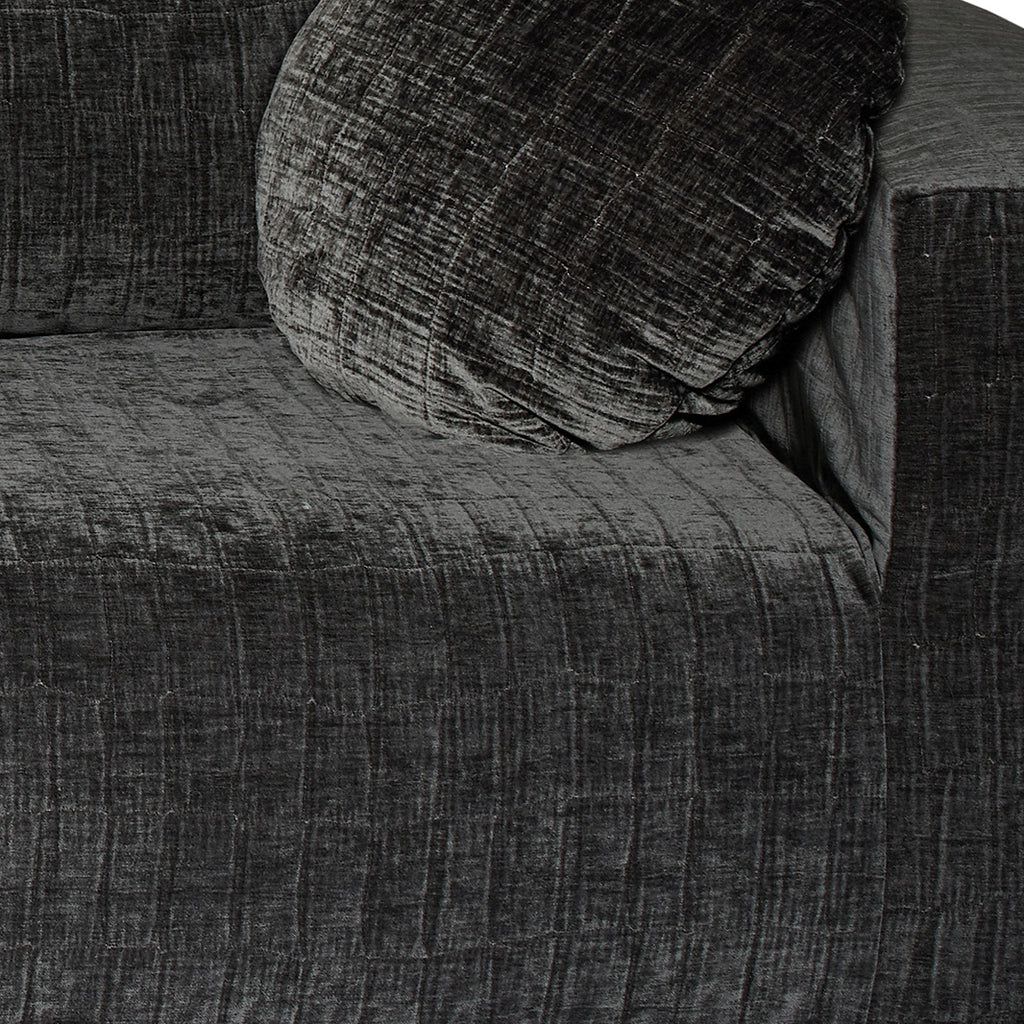 Velvet Armchair - Black