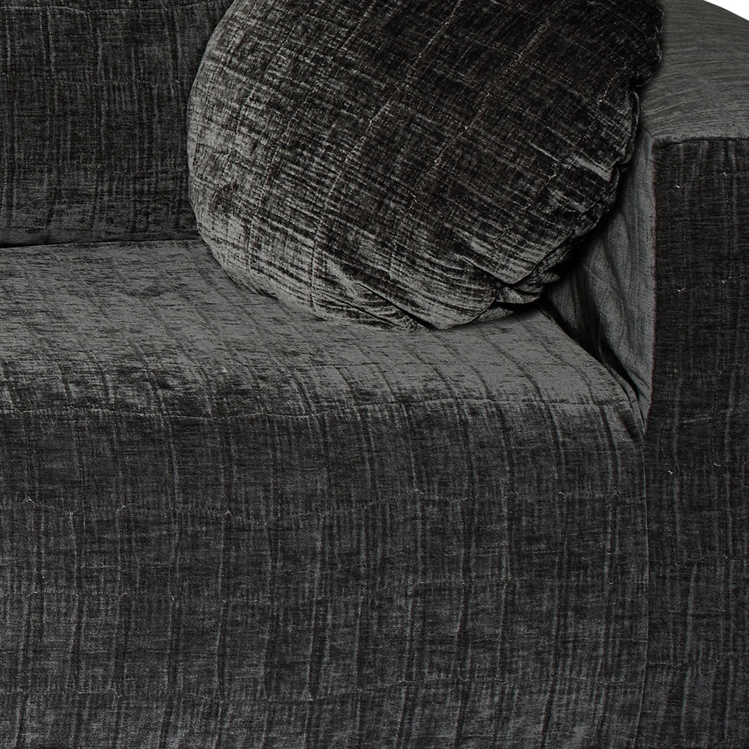 Velvet Armchair - Black