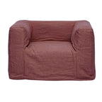 Linen Armchair - Red
