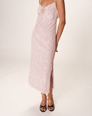Retina Long Dress - Pink
