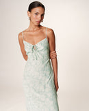 Retina Long Dress - Green
