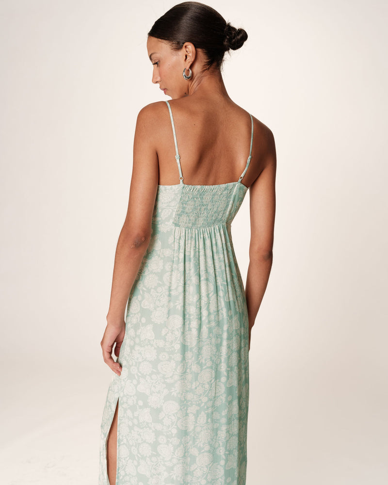 Retina Long Dress - Green