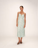 Retina Long Dress - Green