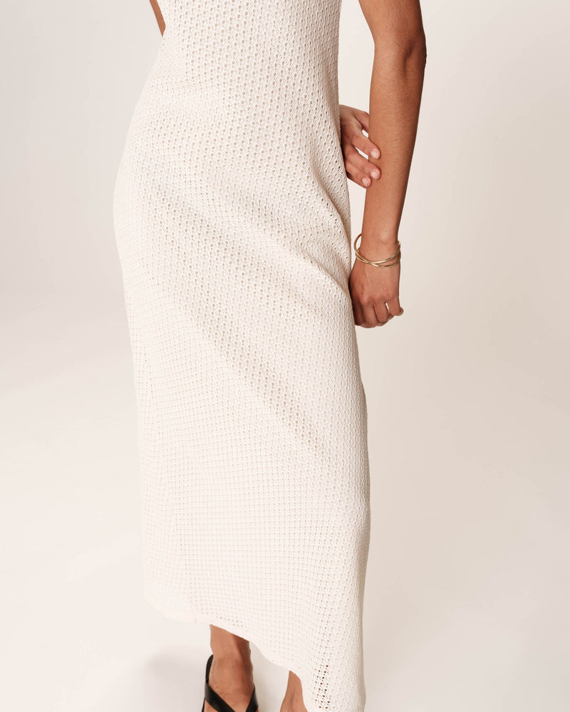 Long Ecru Dress Reveuse