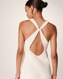 Long Ecru Dress Reveuse