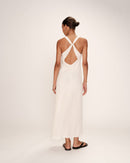 Long Ecru Dress Reveuse