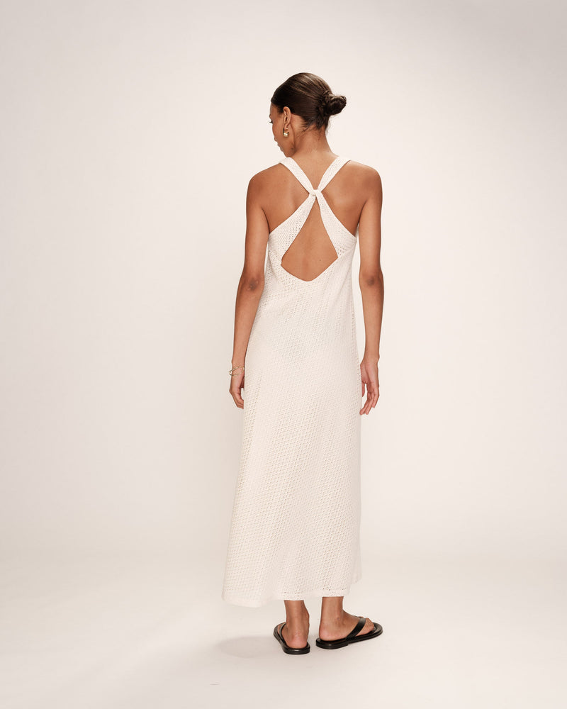 Long Ecru Dress Reveuse