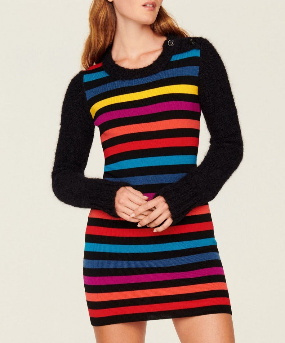 Vestido - Multicolor Rayas Rf - Mujer