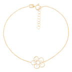 Bracelet "Fleur Dorée" Or Jaune 375/1000