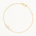 Bracelet "Eddi" Or Jaune 375/1000 Et Zirconium