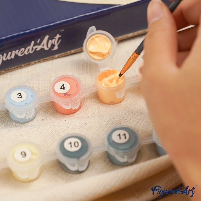 Peinture Par Numéros - Peinture Par Numéro Sur Disque En Bois - Mona Lisa La Joconde