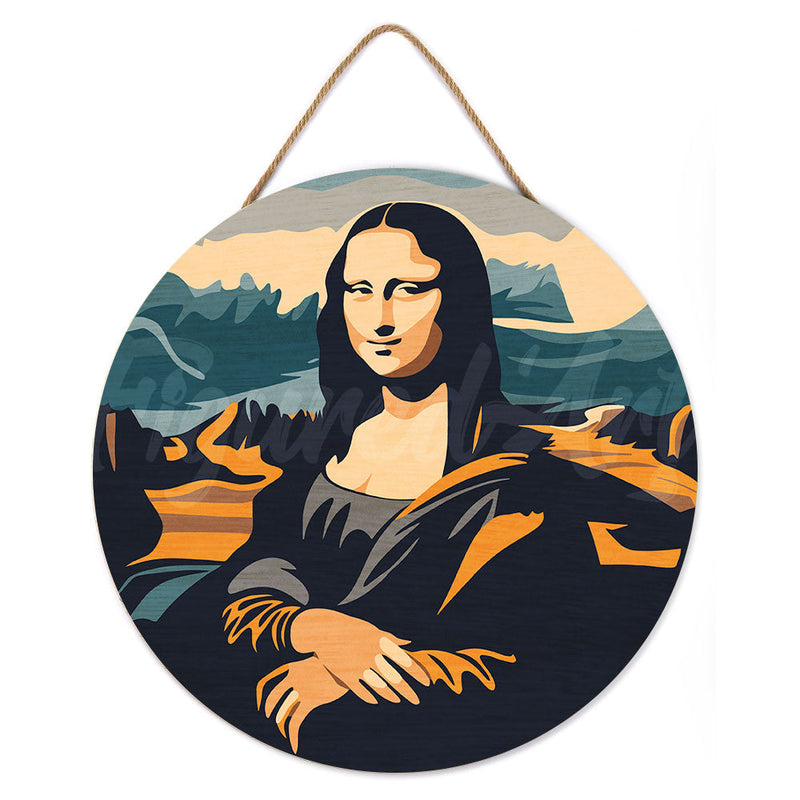 Peinture Par Numéros - Peinture Par Numéro Sur Disque En Bois - Mona Lisa La Joconde