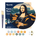 Peinture Par Numéros - Peinture Par Numéro Sur Disque En Bois - Mona Lisa La Joconde