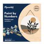 Peinture Par Numéro Sur Disque En Bois - Paysage Et Plante