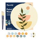 Peinture Par Numéros - Peinture Par Numéro Sur Disque En Bois - Plante 2