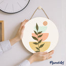 Peinture Par Numéros - Peinture Par Numéro Sur Disque En Bois - Plante 2