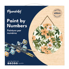 Peinture Par Numéro Sur Disque En Bois - Motif Floral