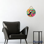 Peinture Par Numéro Sur Disque En Bois - Toucan Tropical
