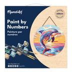 Peinture Par Numéro Sur Disque En Bois - Dauphin