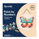 Peinture Par Numéros - Peinture Par Numéro Sur Disque En Bois - Papillon