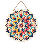 Peinture Par Numéro Sur Disque En Bois - Mandala Floral
