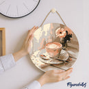 Peinture Par Numéros - Peinture Par Numéro Sur Disque En Bois - Café Du Matin
