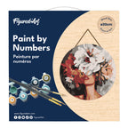 Peinture Par Numéro Sur Disque En Bois - Beauté Derrière Les Fleurs