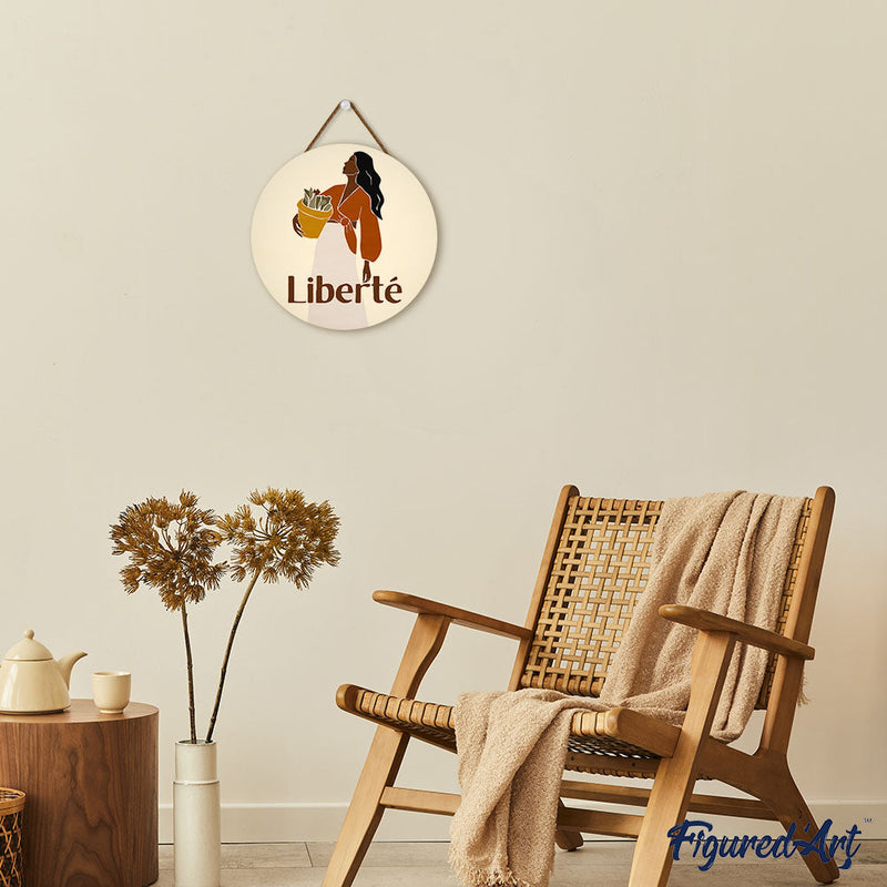 Peinture Par Numéros - Peinture Par Numéro Sur Disque En Bois - Liberté