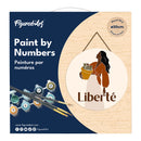 Peinture Par Numéros - Peinture Par Numéro Sur Disque En Bois - Liberté