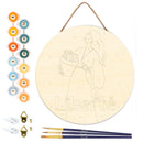 Peinture Par Numéros - Peinture Par Numéro Sur Disque En Bois - Liberté