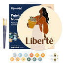 Peinture Par Numéros - Peinture Par Numéro Sur Disque En Bois - Liberté