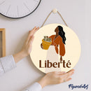 Peinture Par Numéros - Peinture Par Numéro Sur Disque En Bois - Liberté