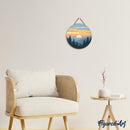 Peinture Par Numéros - Peinture Par Numéro Sur Disque En Bois - Forêt De Pins