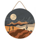 Peinture Par Numéros - Peinture Par Numéro Sur Disque En Bois - Clair De Lune Désertique
