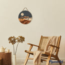 Peinture Par Numéros - Peinture Par Numéro Sur Disque En Bois - Clair De Lune Désertique