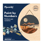 Peinture Par Numéro Sur Disque En Bois - Clair De Lune Désertique