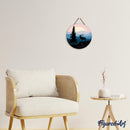 Peinture Par Numéros - Peinture Par Numéro Sur Disque En Bois - Cerf Majestueux Et Paysage